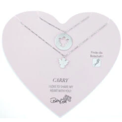 Engel Collier Set Silber