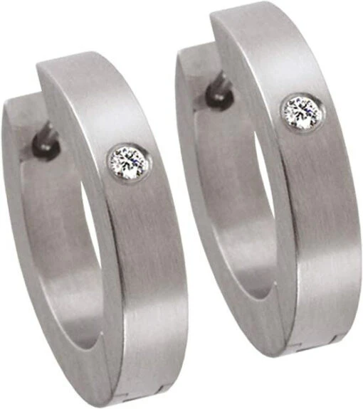 Ernstes Design Ohrringe E107 Edelstahl Brillant 0,032 Ct. Diamant Creolen -Modeschmuck Geschäft fc7ae6a292ebc4bb5a21d4dc4d7f0ee7a1d10aa7 4060267014239 1